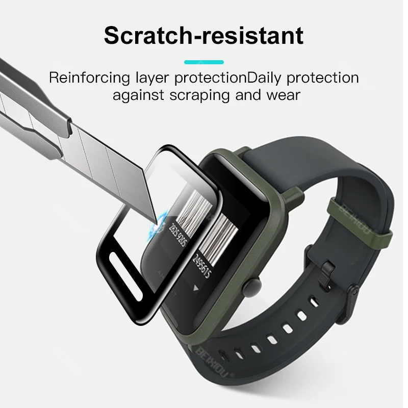 20D Защитная пленка с изогнутыми краями для xiaomi Huami Amazfit Bip S Gts мягкая защитная Lite |