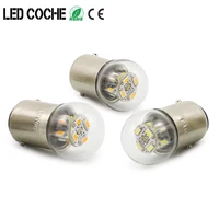 4pcs 6v motorcycle led lights g18 r5w r10w 12v 24v 48v auto bulbs equipment indicator smd 3014 chips signal lamp