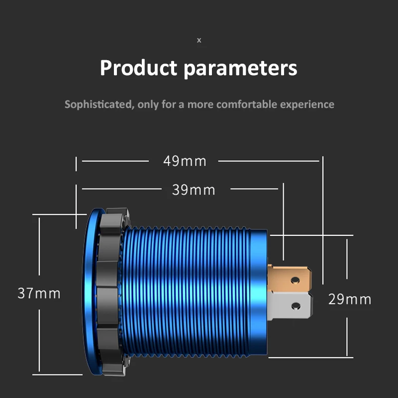 

12/24V Waterproof Dual QC3.0 USB Fast Charger 18W Quick Charge Car Charger For Xiao Iphone 11 pro MAX XR USB Car Phone Charger