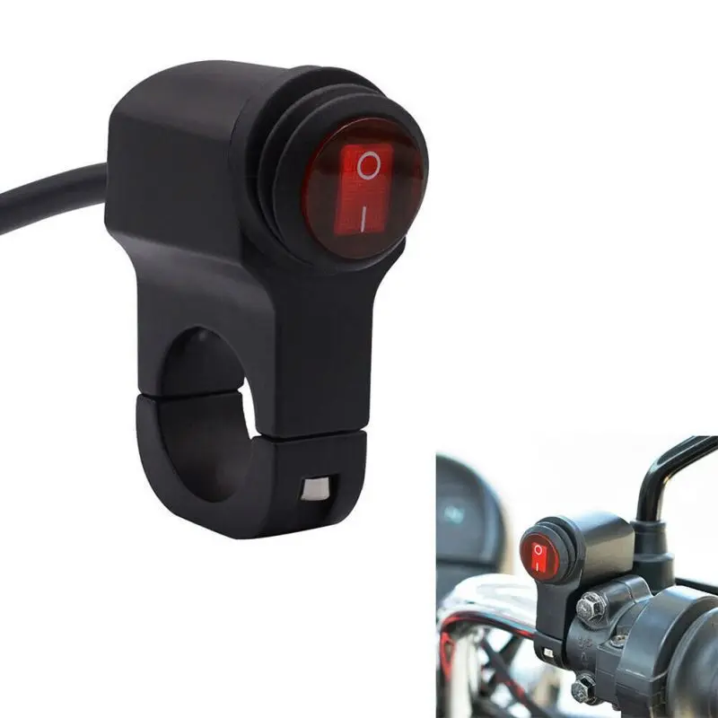 12V Motorcycle ATV Waterproof Handlebar Switch Fog Lamp Spotlight LED On / Off | Автомобили и мотоциклы