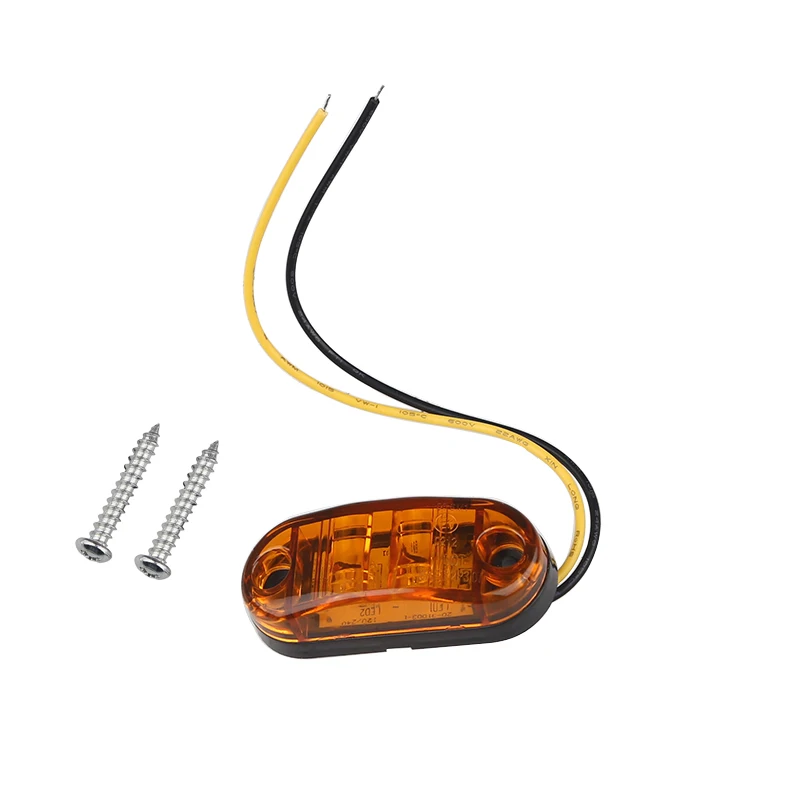 2 шт. Красный 12В прицеп авто светодиодный боковой габаритный фонарь индикаторная