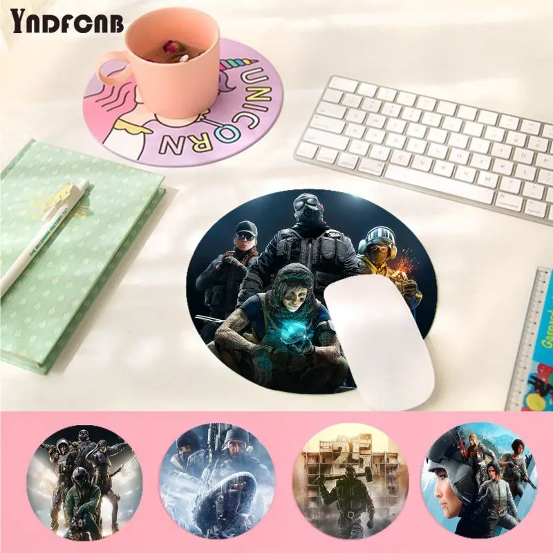 

YNDFCNB Vintage Cool Rainbow six siege Rubber PC Computer Gaming mousepad gaming Mousepad Rug For PC Laptop Notebook