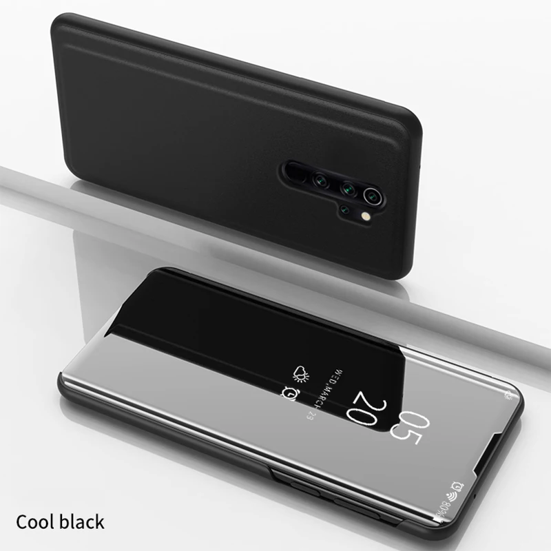 Black Smart mi rror флип чехол для спортивной камеры Xiao mi Red mi Примечание 8 7 6 5 K20 Pro фотоаппаратов моментальной печати 7S 4X3 для mi Red mi 5 S2 4X Go 5A 6A 7 7A 5 Plus A2 Y1 чехол Крышка - Цвет: Black