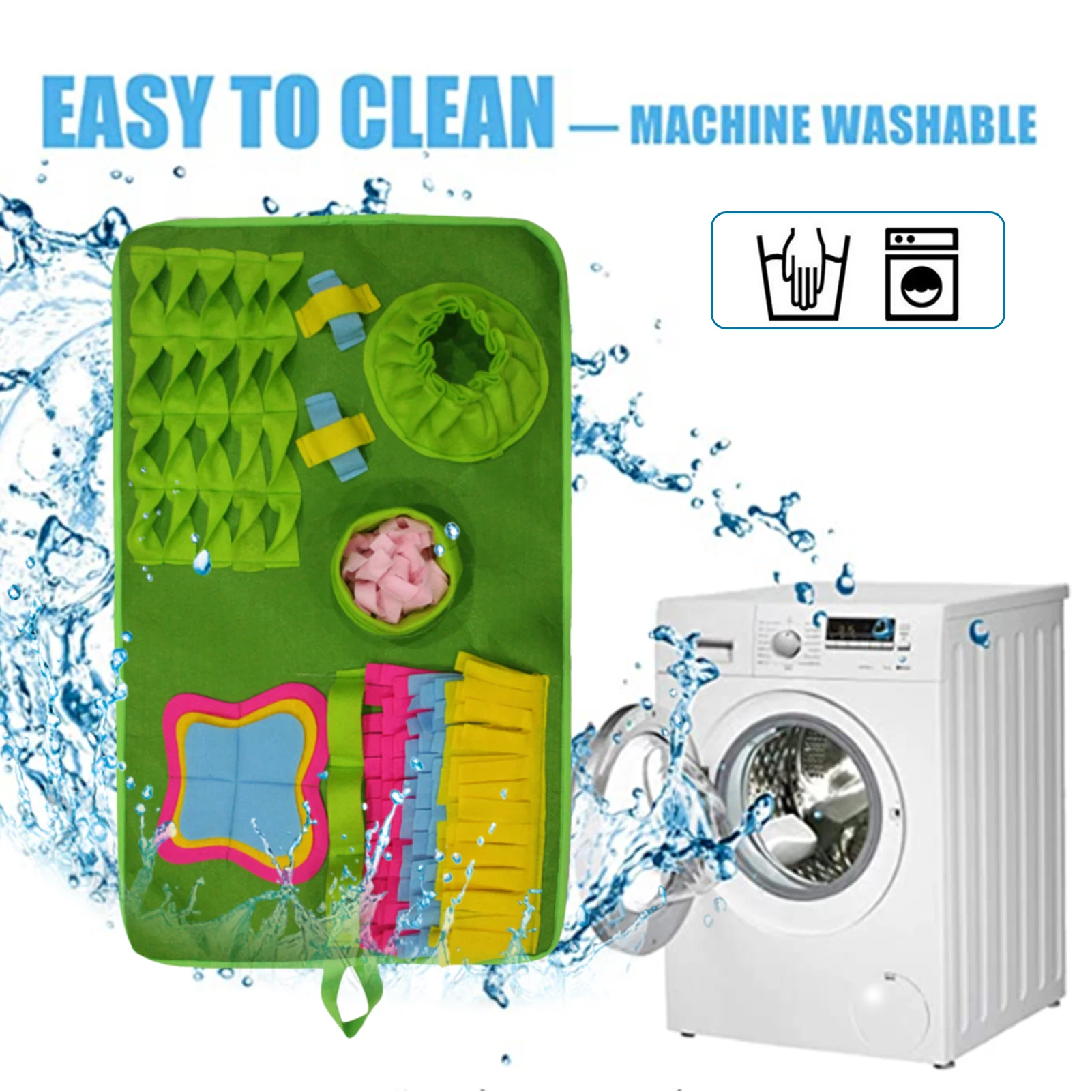 

Pet Sniffing Mat Washable Dog Cat Smell Training Pad Consume Energy Puzzle Pet Toys Puppy Dog Release Stress Training Blanket