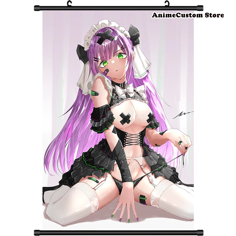 Игра Hololive YouTube Tokoyami Towa HD настенный свиток рулонная картина постер подвесной Декор