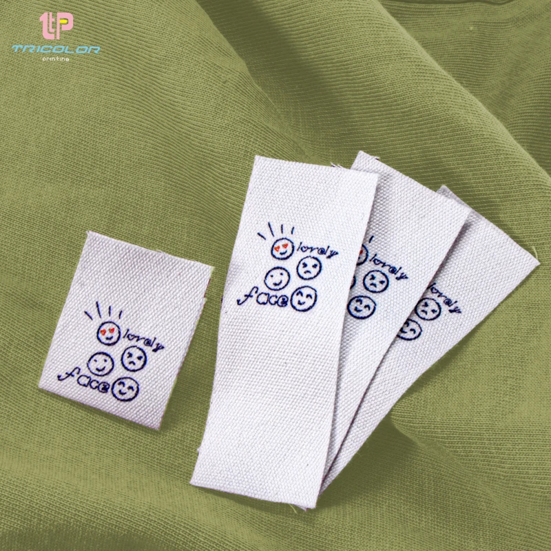 20*60 мм пользовательская Веселая хлопковая этикетка Марка ярлык Женская лента