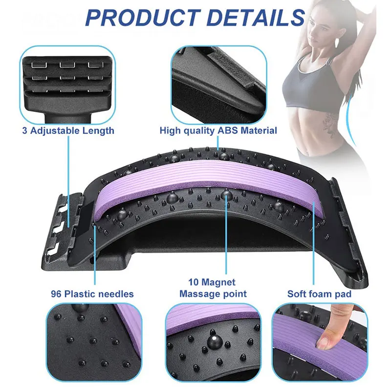 

Back Massage Acupressure Fitness Equipment Magic Stretch Relax Mate Stretcher Lumbar Support Spine Relaxation Pain Relief Mat