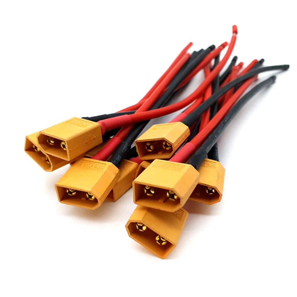 Комплект кабелей для подключения аккумулятора Xt60 штекер гнездо 14 Awg параллельный