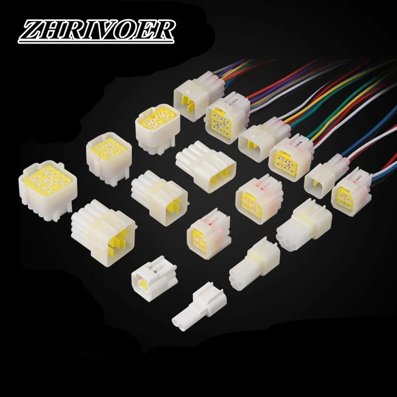 

1 Set 1/2/3/4/6/8/9/16 Pin Way Waterproof High Temperature and Corrosion Resistant Automobile Circuit Connector