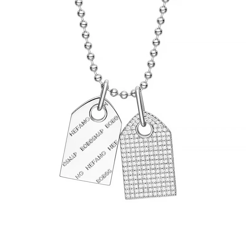

Двойной бренд ожерелье 925 стерлингового серебра микро инкрустация Циркон Изысканный личность; Модная элегантная женская обувь на высоких к...
