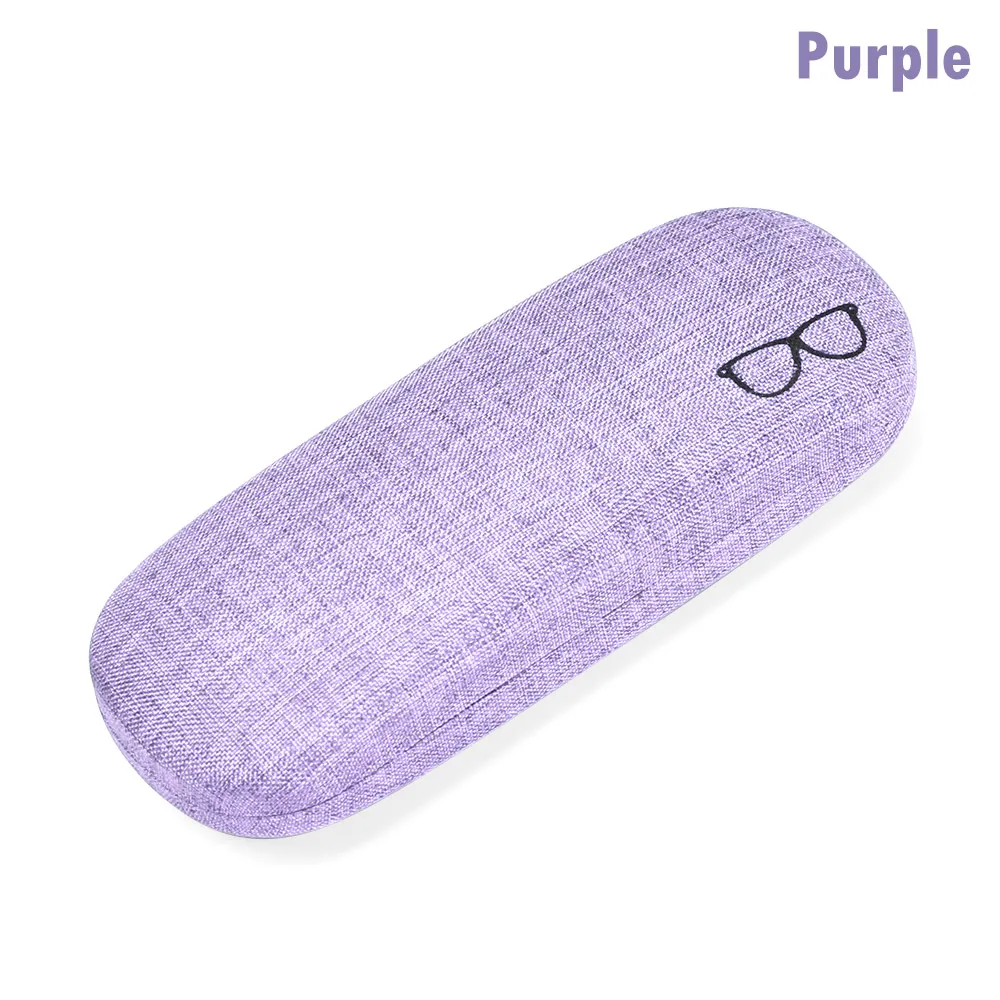 purple 1 шт. красивый портативный Чехол для очков для чтения, жесткий футляр для хранения очков, уличные солнцезащитные очки, защитные очки, аксессуары для очков - Цвет: purple