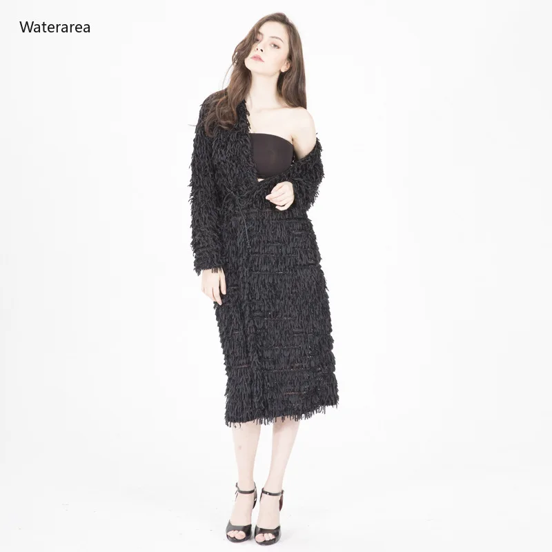 Женский кардиган с длинным рукавом осень 2019|Женские плащи и тренчи| |