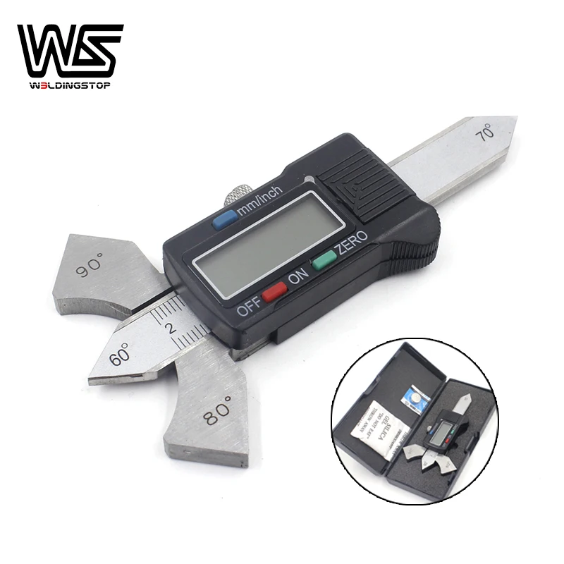 Calibrador de soldadura Digital, calibrador de medición de costura de soldadura de filetes para MIG / TIG/Stick, herramientas de inspección de soldador