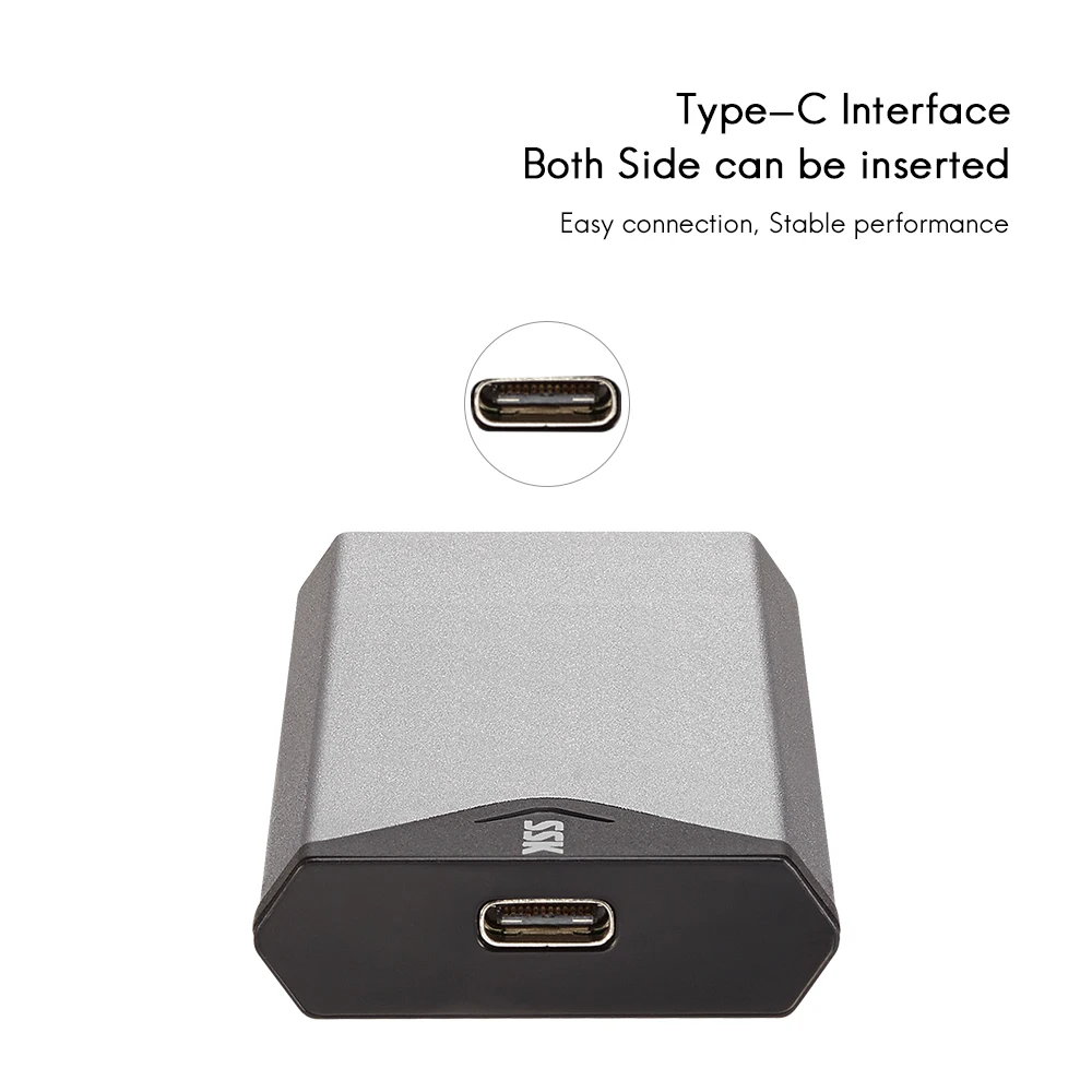 SSK алюминиевый сплав M.2 корпус SSD HDD Type-C чехол для мобильного жесткого диска M.2(NGFF)