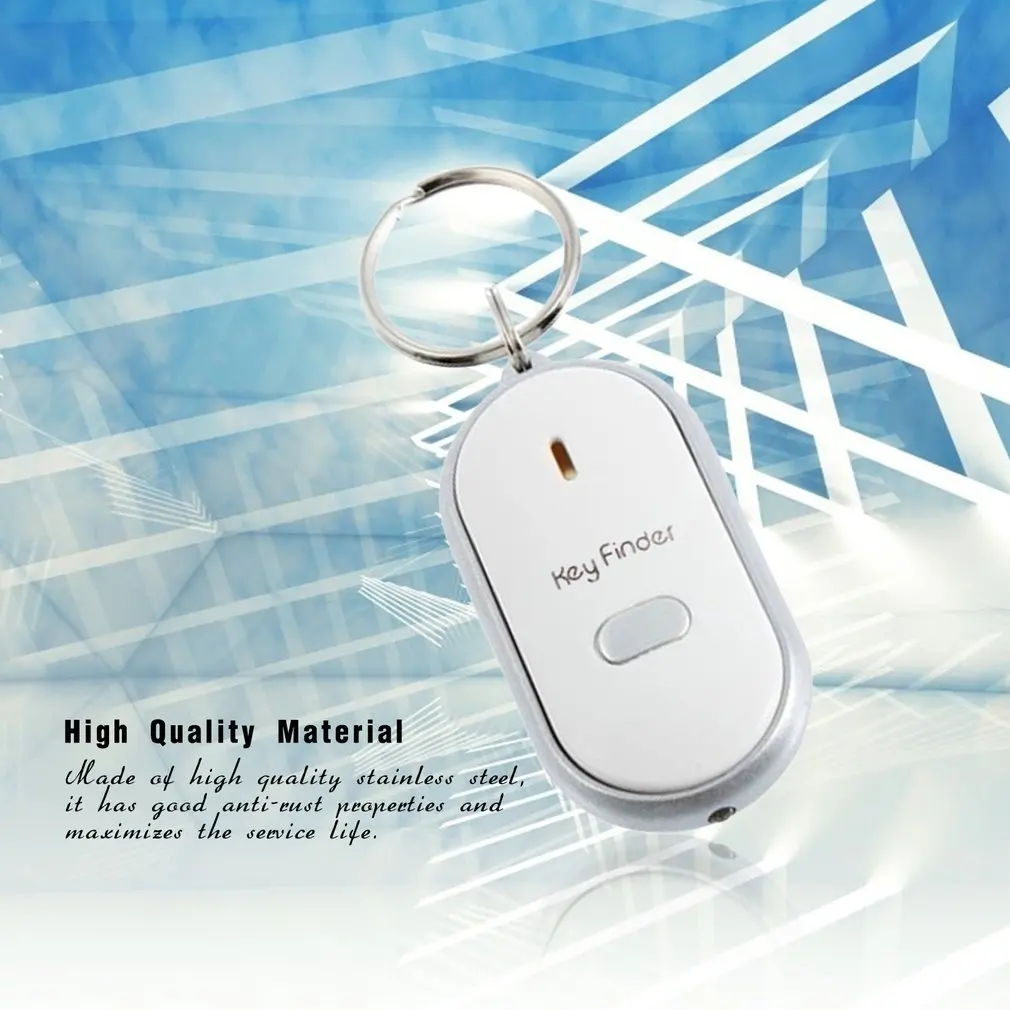 

Whistle LED Light Torch Remote Sound Control Lost Key Finder Locator Remote Keychain Keychain Keyring With Whistle Claps