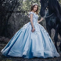 3d flowers lace up sweetheart quinceanera dresses ball gown princess cinderella graduation prom gowns sweet 15 16 dress