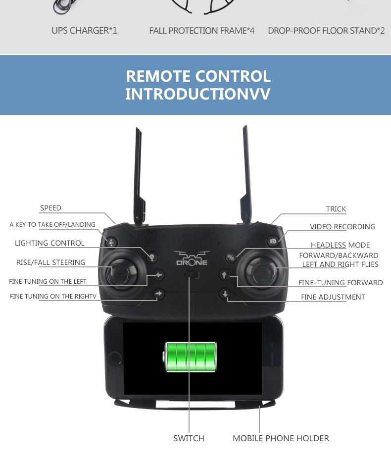 Профессиональная 4K HD камера RC Дрон Квадрокоптер wifi FPV 20 мин Время полета Hlicopter с режимом удержания высоты головы детские игрушки