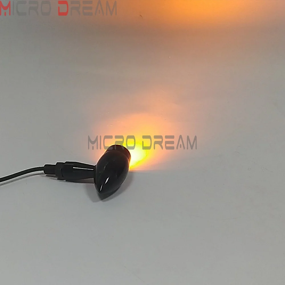 10 мм мотоциклетная левая и правая мини-пуля светодиодный индикатор поворота