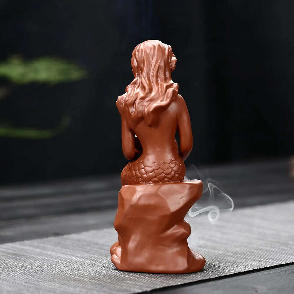 Модная горелка для благовоний русалка с обратным потоком Искусственная елка