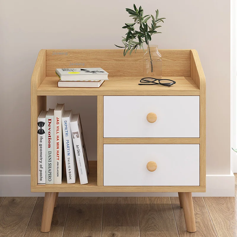 

Living Room Furniture Bedside Table Nordic Hallway Storage Rack Hotel Nightstand Simple Modern Bedroom Apartment Bedside Cabinet