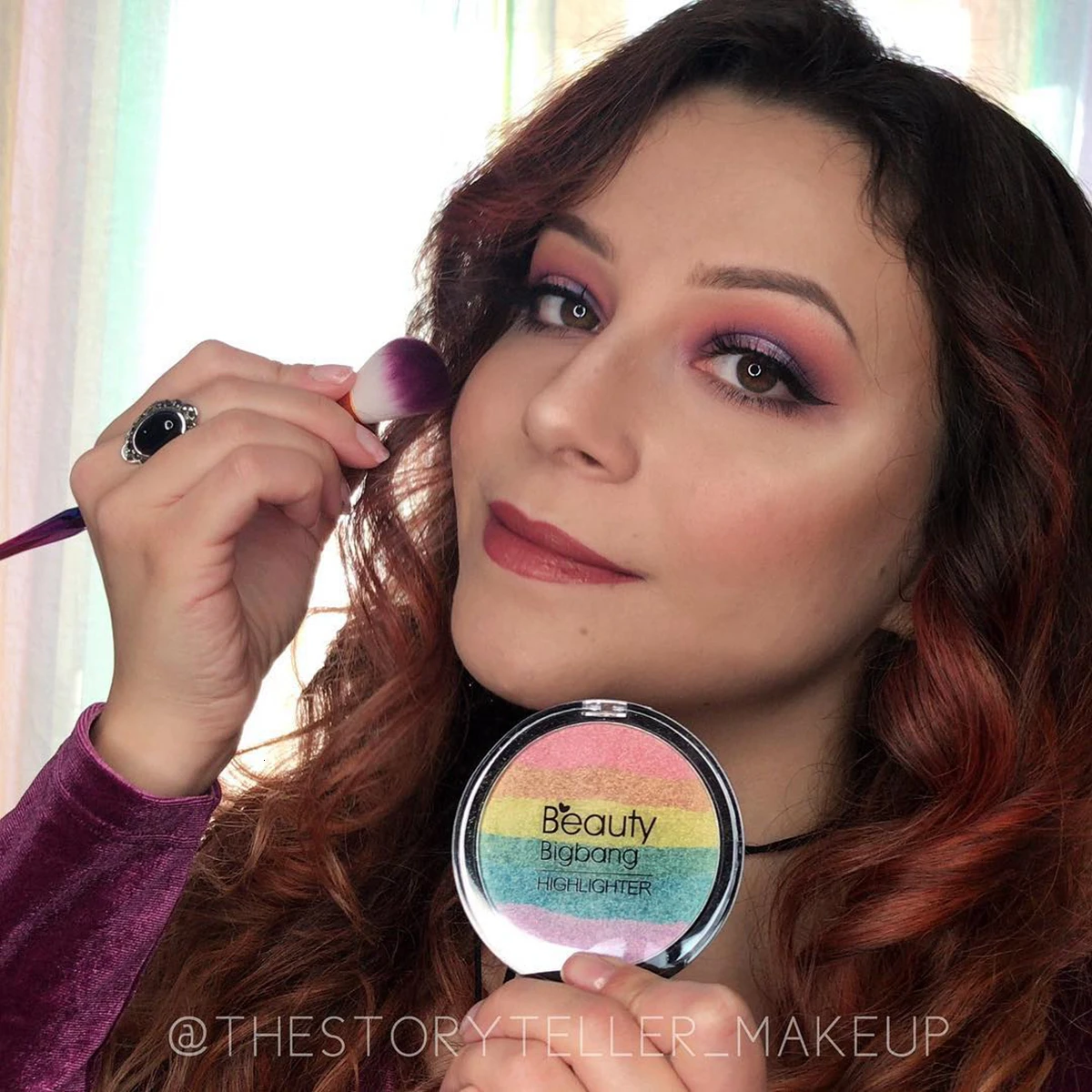 BeautyBigBang макияж для лица Радужный хайлайтер пудра палитра бронзант контур мягкая