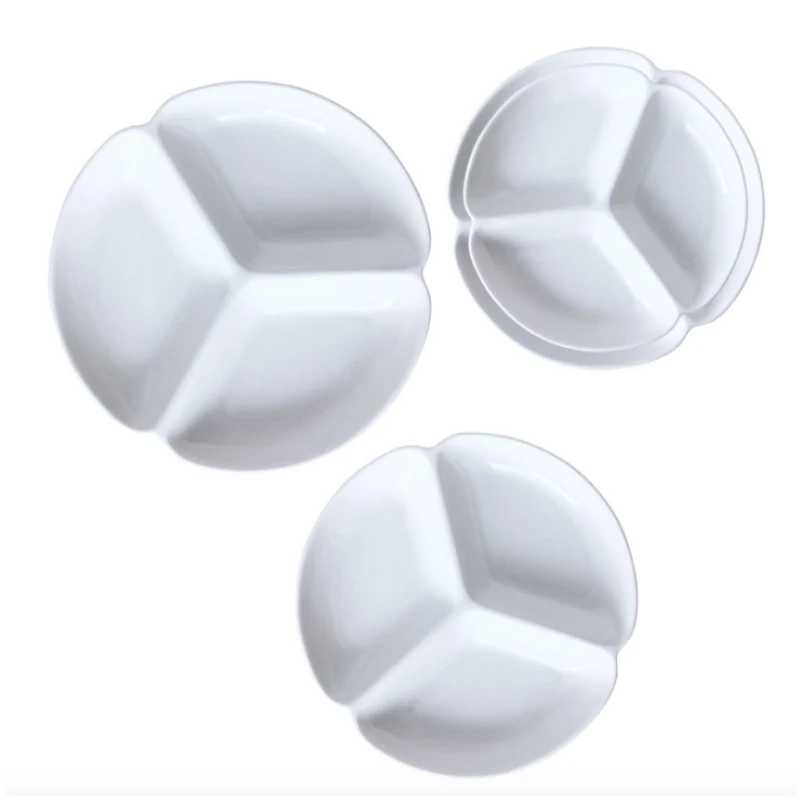 Керамическая разделительная чаша карамельных цветов Детская разделенная