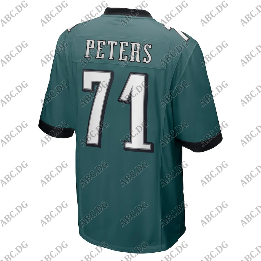

Men Women Kid Youth Philadelphia Jason Peters Midnight Green Game Jersey