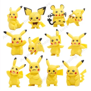 12pcsset 8cm pokemon dolls anime toy pikachu action toy figure toys model ornaments anime toys figures for kids christmas gifts free global shipping