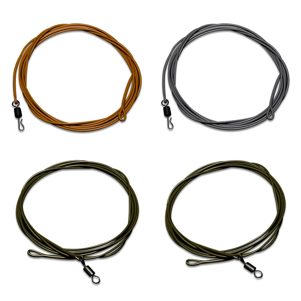 Леска для ловли карпа 1 м 30 фунтов/80 фунтов прочная леска поводок арамида с