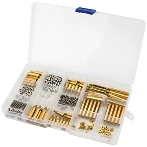 201pcs m2 5 m3 screws parts raspberry pi accessories mechanical fixing device parts with transparent storage case free global shipping