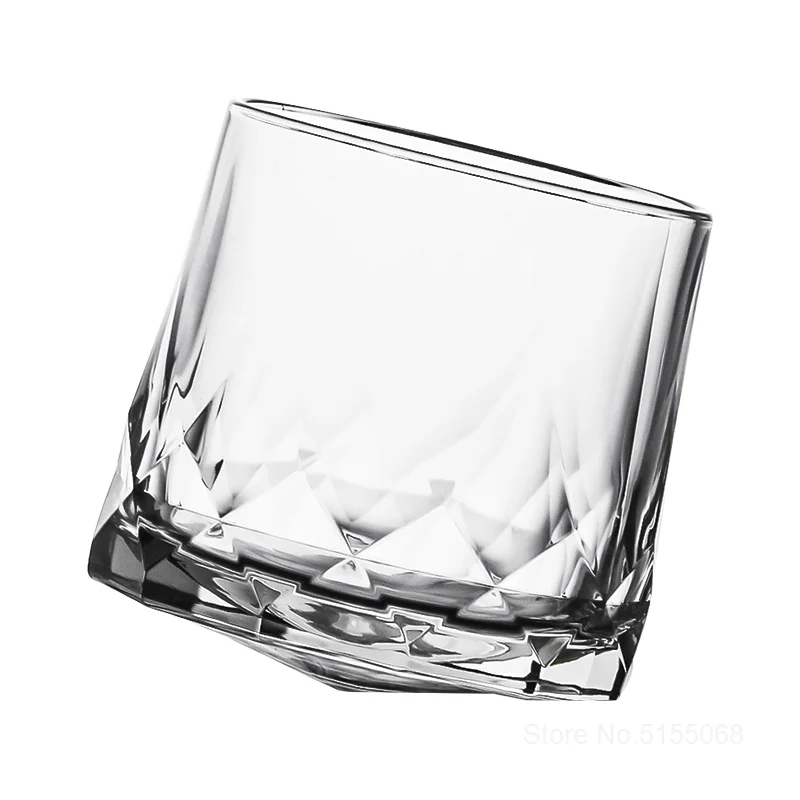 

Thailand Ocean Spinning Top Pressure-relief Wine Glasses Diamond Cut Gyro Whiskey Rock Glass Beer Cup Whisky Chivas XO Tumbler