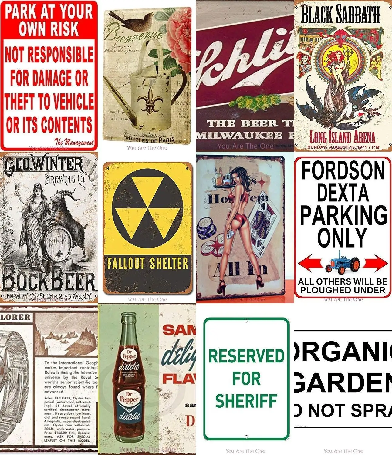 Предназначенное для шериф металлические знаки покраска металла олова SignsVintage