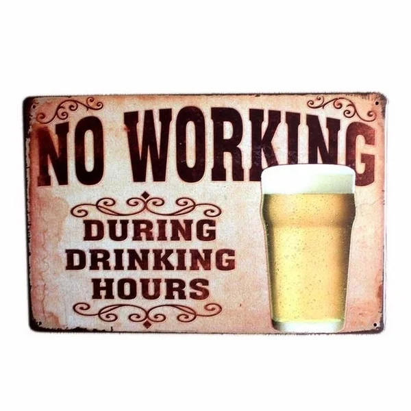 

Beer Plate Metal Sign Bar Wall Decoration Retro Plaque Beer Poster Club Wall Decoration Customizable Home Decoration 8x12 Inch