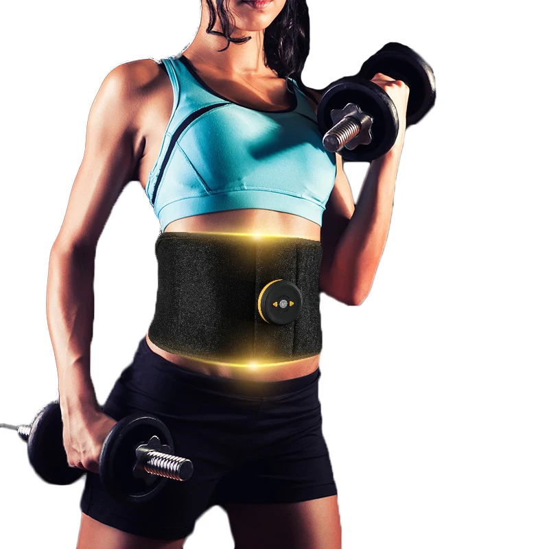 Брюшной стимулятор пояс EMS ABS талии Вибрационный тонизирующий массажер