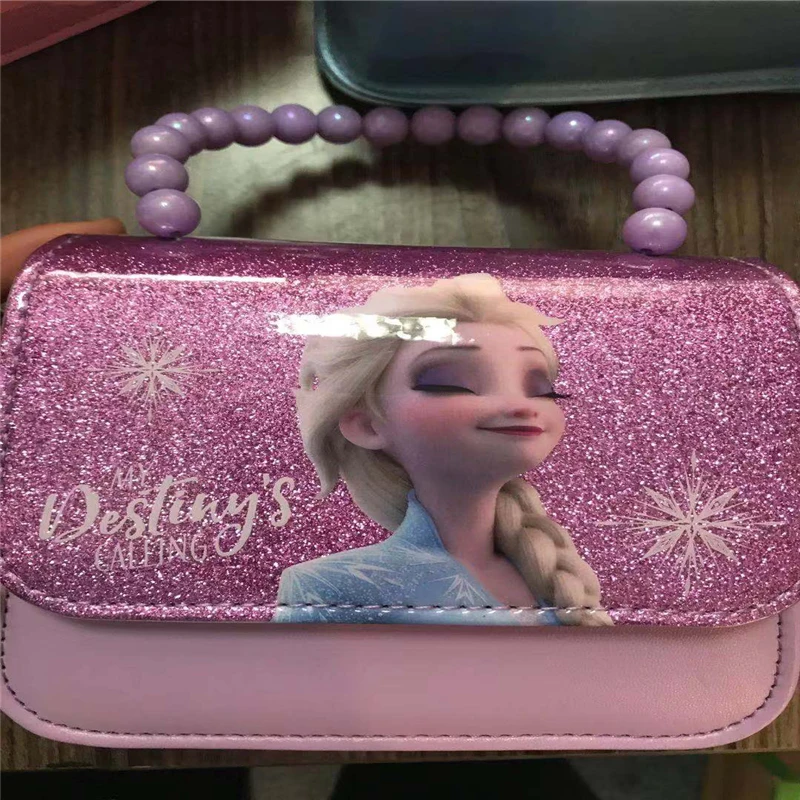 

Disney Princess Girl Messenger Bag Girl Backpack Frozen Anna Elsa Shoulder Bag Handbag Kid Fashion Shopping Bag Gift