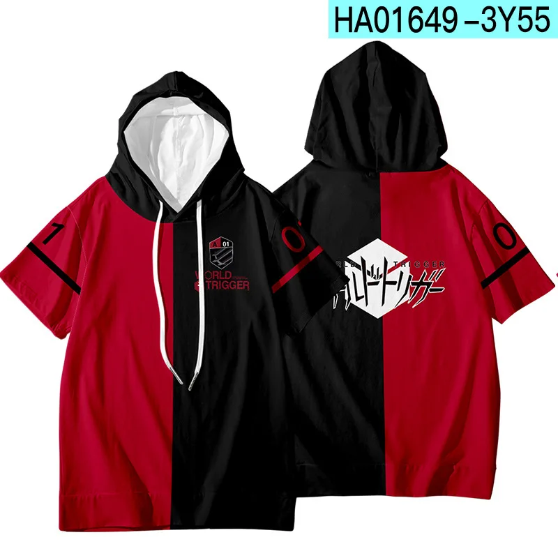 Футболка с капюшоном и коротким рукавом для косплея Kuga Yuma |