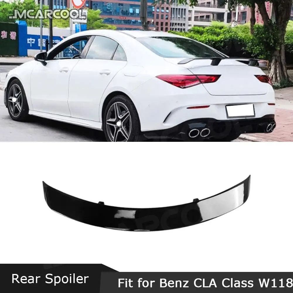 Блеск ABS черный задний спойлер для багажника для Mercedes Benz W118 C118 CLA35 CLA180 CLA200 CLA250 CLA45 AMG Line GT Style 2019-2024