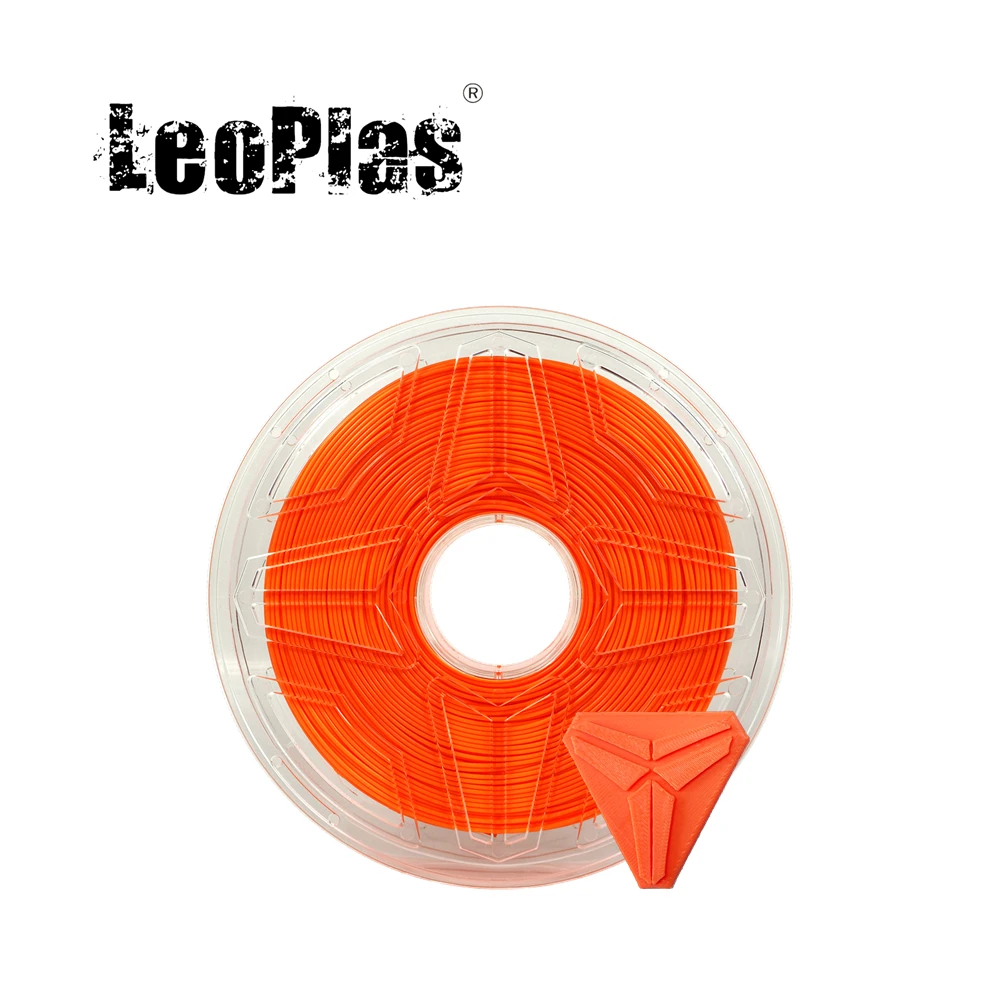 LeoPlas 1 кг 75 мм оранжевый из пла-пластика для FDM 3D принтерной ручки расходные