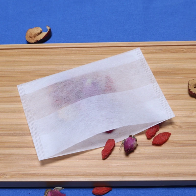 500 шт./экологически чистый складной чайный пакетик из натурального кукурузного