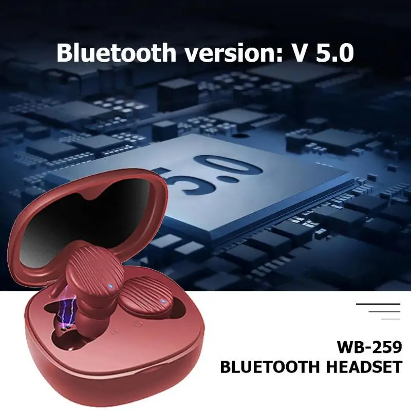 Беспроводные мини-наушники TWS Bluetooth шум наушники с шумоподавлением спортивные