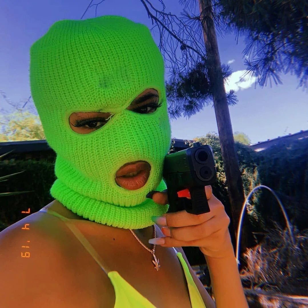 

Ski Mask Full Face Cover Mask Three 3Hole Balaclava Knit Hat Army Tactical CS Winter Ski Cycling Mask Beanie Hat Warm Face Masks