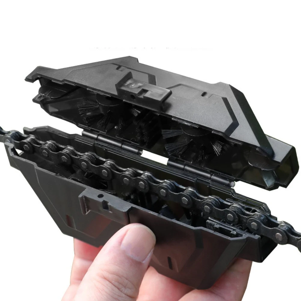 

Portable Bicycle Chain Cleaner Chain Cleaning Scrubber Box Mountain Road Bike Wash Tool MTB Cleaning Kit Outdoor Accessory