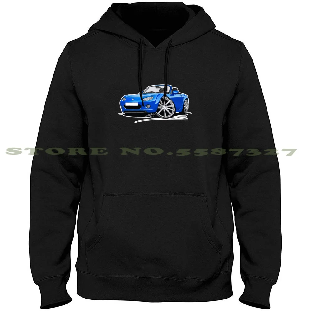 

Mazda Mx5 (Mk3) Blue Long Sleeve Hoodie Sweatshirt Mazda Mx5 Mx 5 Miata Eunos Roadster Japanese Sports Car Car Classic Car