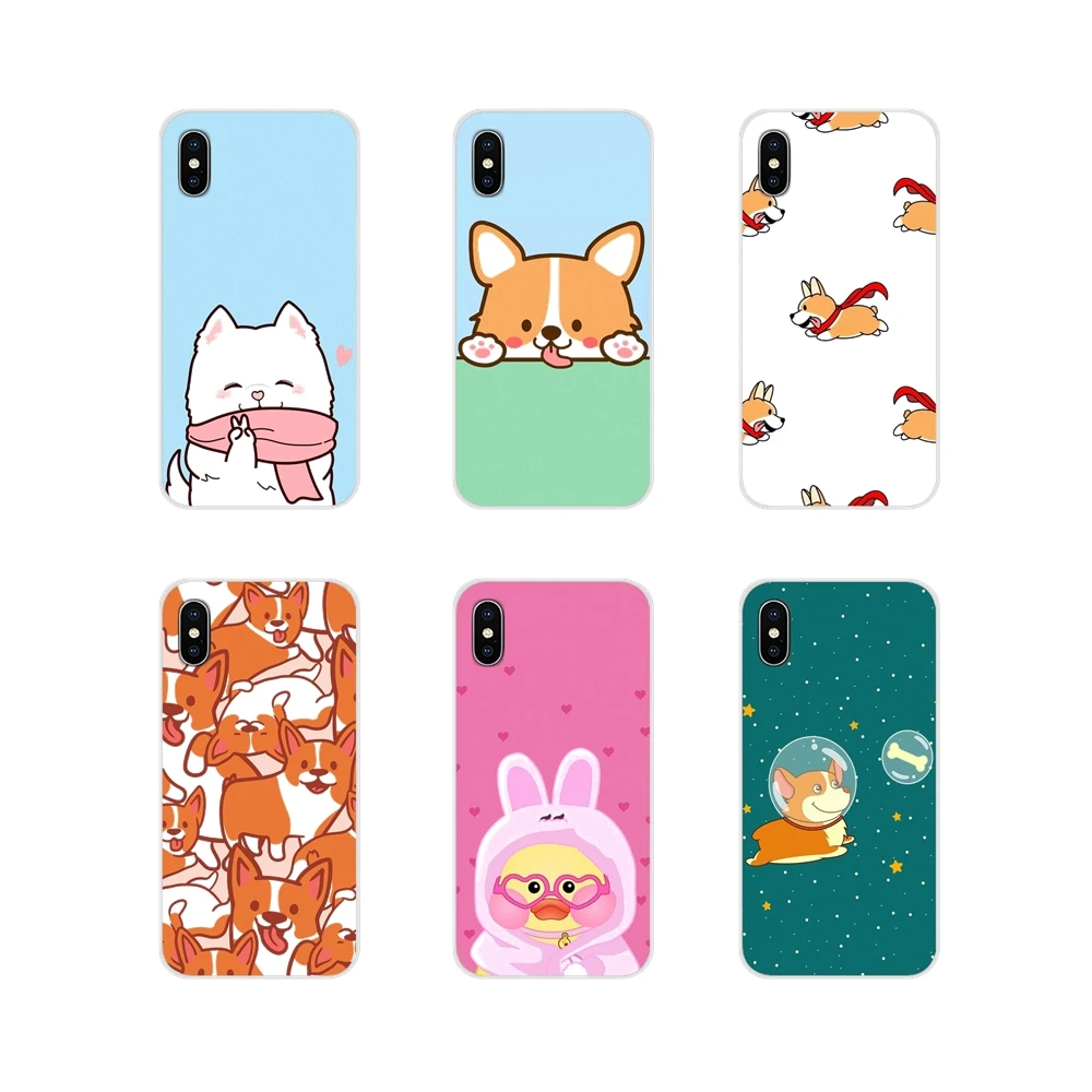 Силиконовые чехлы с собакой для Huawei G7 G8 P7 P8 P9 P10 P20 P30 Lite Mini Pro P Smart Plus 2017 2018 2019 Corgis pups