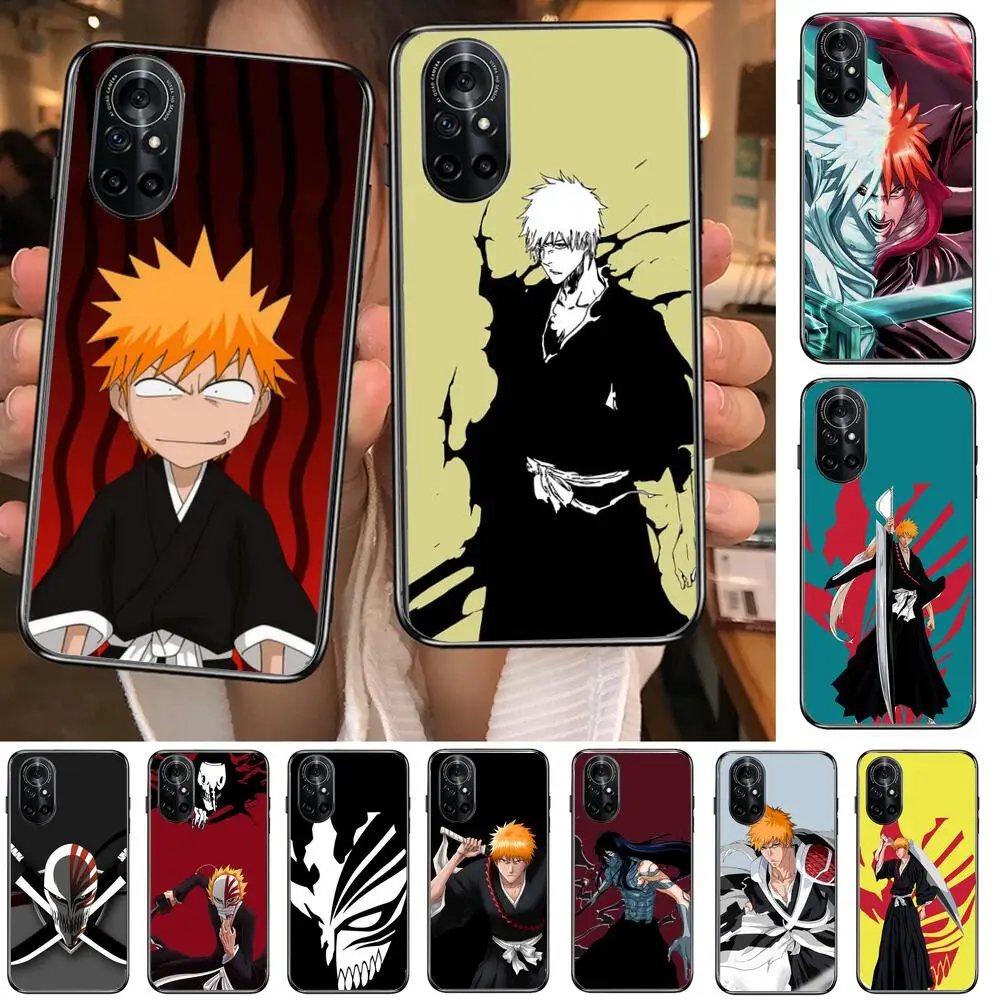

hot anime bleach Clear Phone Case For Huawei Honor 20 10 9 8A 7 5T X Pro Lite 5G Black Etui Coque Hoesjes Comic Fash design