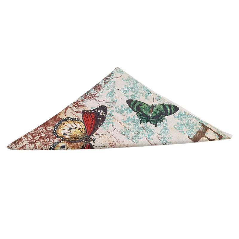 Европейский и американский классический хлопок лен ручная роспись бабочка