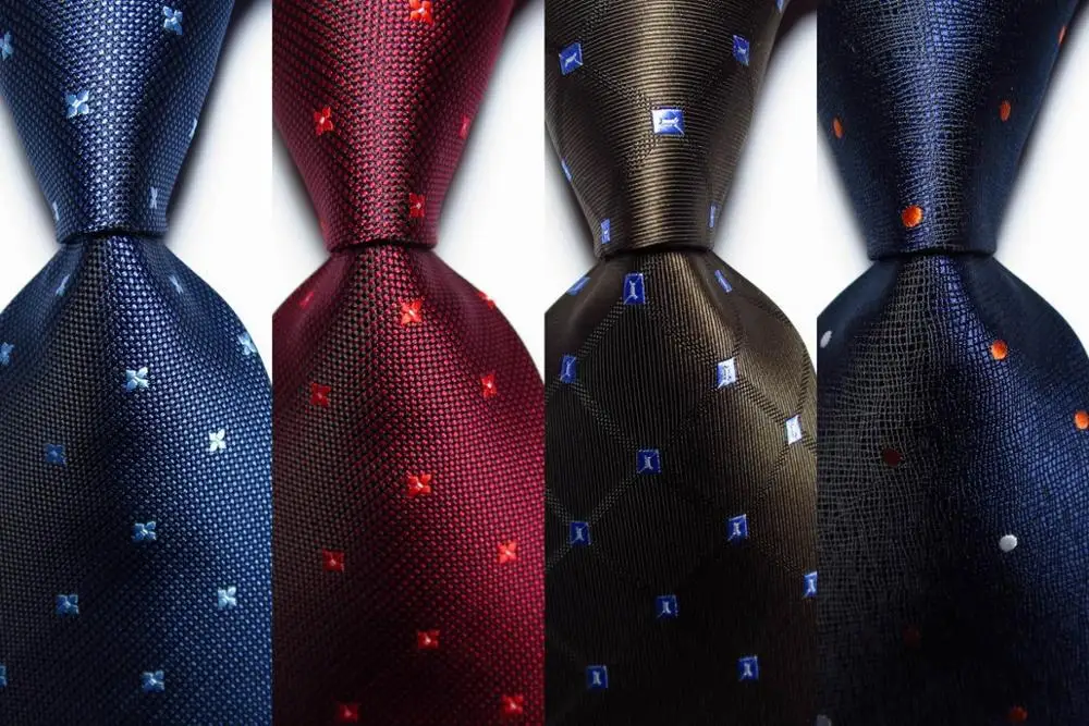 Новый модный клетчатый галстук мужской набор шелковых галстуков 8 см красный