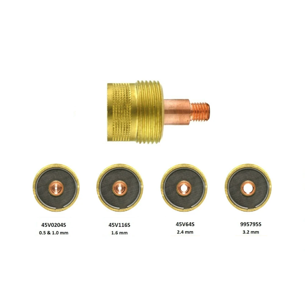 Сварочная горелка TIG с большим газовым объективом 45V0204S 45V116S 45V64S 995795S