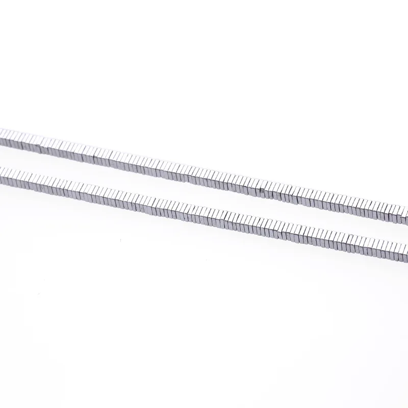 Квадратные разделители из гематита Гальванизированные квадратные бусины для