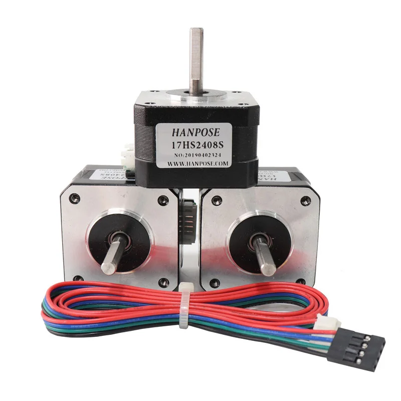 Шаговый двигатель Nema17 12 Н. См 42 17HS2408S 4-lead с DuPont line 0.6A CE ROSH ISO CNC лазерный